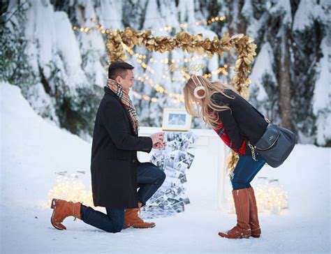 Magical Winter Wonderland Proposal Inspired By This Marriage