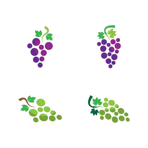 Grape Logo Images 1906719 Vector Art At Vecteezy