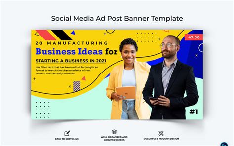 Business Service Facebook Ad Banner Design Template 17