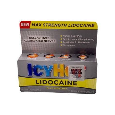 Icy Hot Lidocaine Max Strength Plus Menthol 175 Oz Instacart