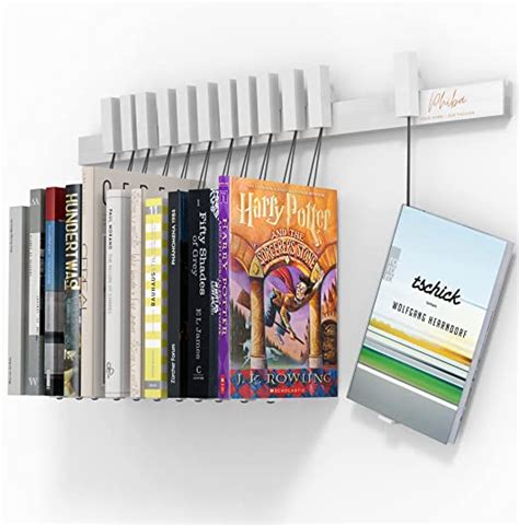 Phiba 2in1 Bücherregal Einzigartig [nachhaltig] Innovativ Wandregal Mit Lesezeichen