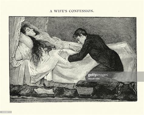 Victorian Husband At His Wifes Death Bed High Res Vector Graphic Getty Images