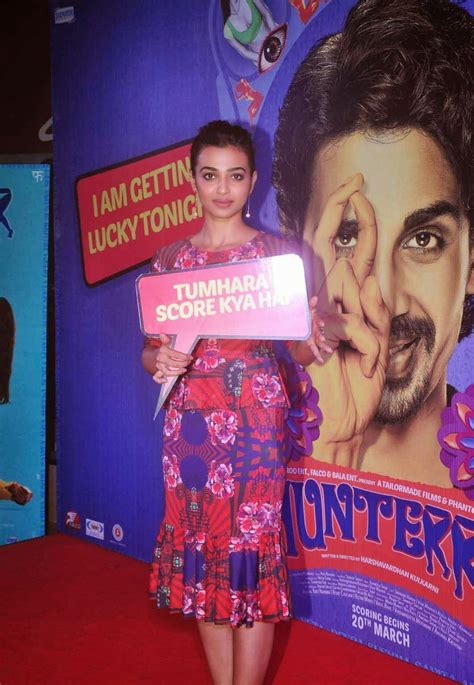Radhika Apte Stills At Hunterrr Hindi Movie Premiere Show