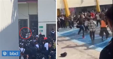 Batalla campal en liceo de Antofagasta 5 peleas simultáneas entre