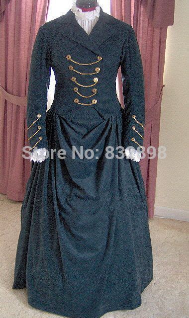 Custom Made 1800s Victorian Dress 1880s Bustle Gown Traveling Suit