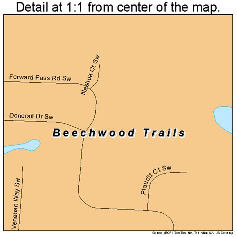 Beechwood Trails Ohio Street Map 3905013