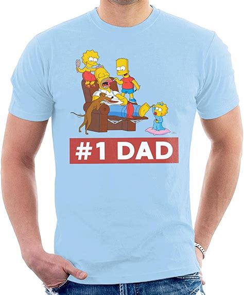 The Simpsons Homer Number One Dad Mens T Shirt Uk Clothing