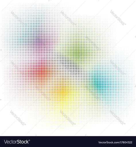 Rainbow Colors Cmyk Halftone Background Royalty Free Vector