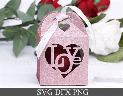 256 Wedding Favor Box Svg Free SVG PNG EPS DXF File