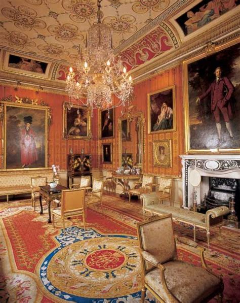 The Cinnamon Drawing Room Was Originally Hung With White Silk And Was