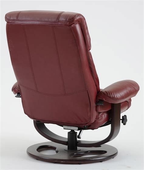 Lane Furniture Maroon Rebel Recliner Chair With Ottoman Ebth