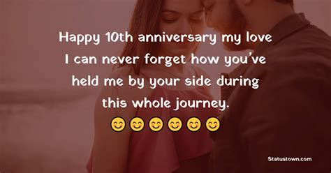 40 Best 10th Anniversary Wishes For Husband Statustown