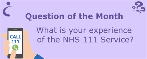 Experience Of Using Nhs 111 Service Chc Wales