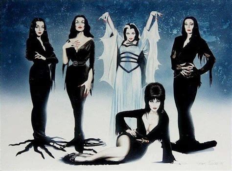 Sexy Horror Queens Lily Munster Elvira And Morticia Lily Munster Morticia Addams Dark