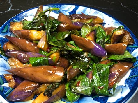 Thai Basil Eggplant Stir Fry Oh Snap Lets Eat