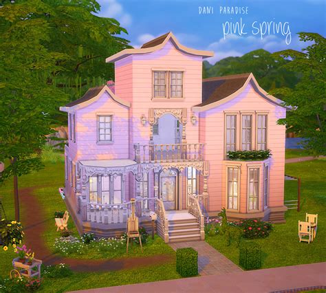 Cute Or Kawaii Sims 4 Cc — Dani Paradise Pink Spring House Only One