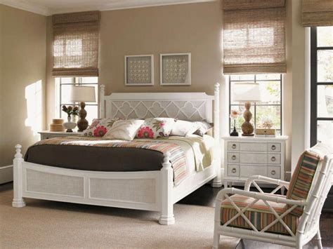 These furniture pieces are inspired by the bahamas, with clean, white lines and distinctive diamond design. Traditional Bedroom Design with Tommy Bahama Home Ivory ...