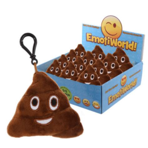 Poop Emoji Sound Plush Keyring Ts4presents