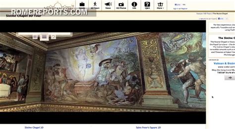 Over the course of this live experience, journey into the heart of the sistine chapel and the mind of famed italian sculptor. A 3D virtual tour of the Sistine Chapel - YouTube