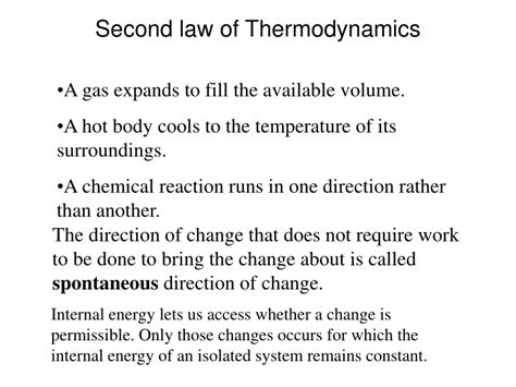 Ppt Second Law Of Thermodynamics Powerpoint Presentation Free