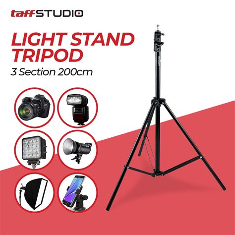 Taffstudio Portable Light Stand Tripod 200cm For Studio Lighting W803
