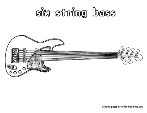 Electric Guitar Colouring Pages Clip Art Library