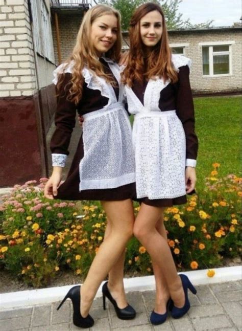 Aunque Sea Dif Cil De Creer Estas Fotos Son De Colegialas Rusas In School Girl Dress