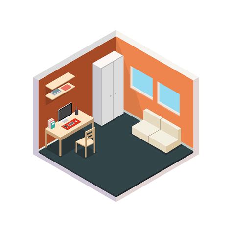 Workspace Isometric Set Vector 217342 Vector Art At Vecteezy