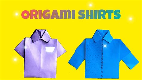 How To Make An Origami Shirteasy Youtube