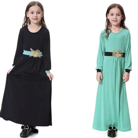 Buy 2019 Abaya Kids Girls Muslim Dress Casual Turkish