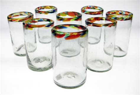 Goblets are left for the use of lord of the rings fandom members and drinking out of cow horns or custom drinking glasses. Drinking Glasses, Confetti Rim, 16oz, Set of 8