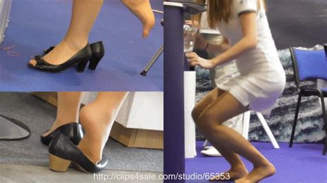 European Candid Hostess Shoeplay Candid Hostess Shoeplay Fair D Mp Sd