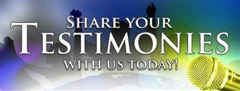 Share Your Testimony - DIVINE DYNAMITES MINISTRY INTERNATIONAL (D.D.M.I.)