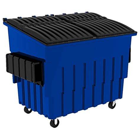 Toter Fl030 U0blu 3 Cubic Yard Blue Front End Loading Mobile Trash