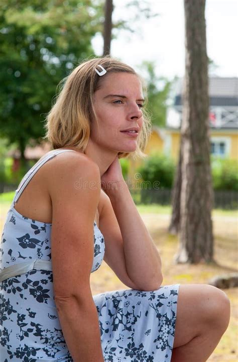 Beautiful Swedish Woman Stock Image Image Of Meadow 26090901