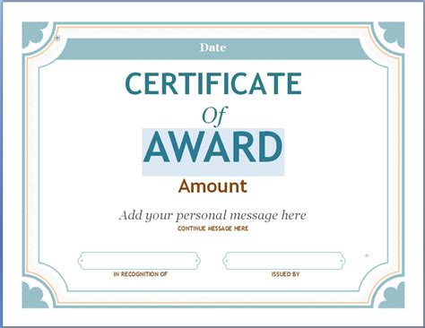 The Surprising Editable Award Certificate Template In Word