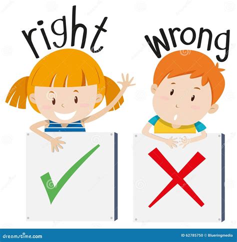 Right And Wrong Clip Art Cliparts