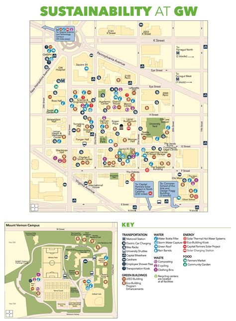 Campus Map Sustainable Gw The George Washington University