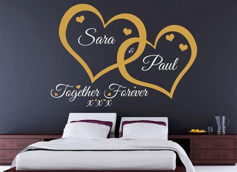 Love Hearts Wall Art Sticker Together Forever Swcreations