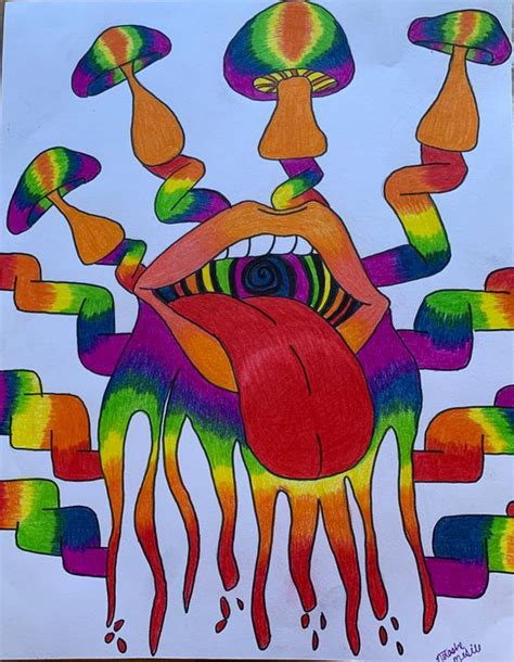 Trippy Lips Natasha S Artistry Drawings And Illustration Fantasy And Mythology Designs Other