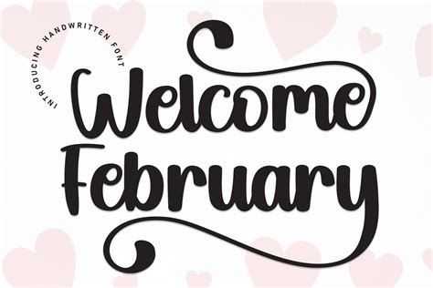 Welcome February Font By Strongkeng Old · Creative Fabrica