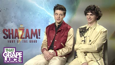 Shazam 2 Asher Angel And Jack Dylan Grazer Say Movie Is A Cinematic Masterpiece Youtube