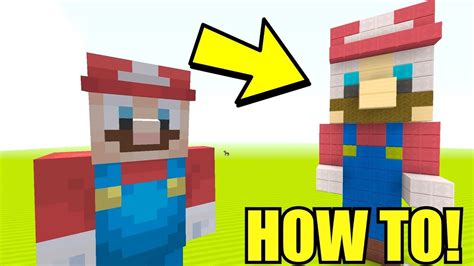 Mini Mario Statue Easy How To Super Mario Minecraft Switch