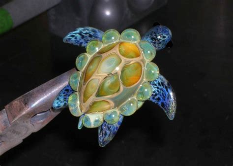 Sea Turtle Tutorial How To Make A Boro Sea Turtle Pendant Lampwork Glass Hurst S Handblown Glass