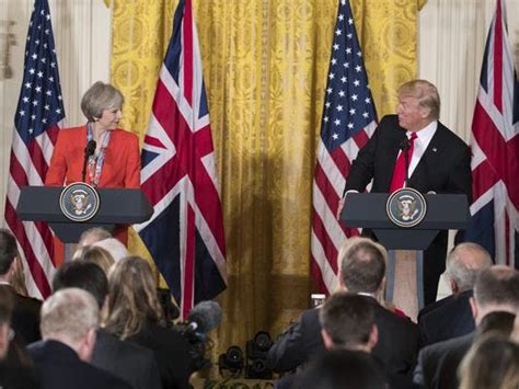 Trump Uk Prime Minister Emphasize Special Relationship At White House