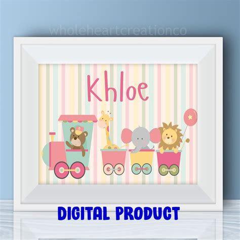 Customized Nursery Print Your Childs Name Can Be Added To This Print