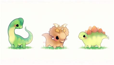 No matter what you are drawing it is always good to have some reference material, especially if you are a beginner. Herbivores 🍃 (With images) | Cute dinosaur, Cute animal drawings, Cute art