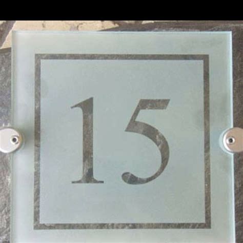 Etched Glass House Numbers Glass Door Ideas