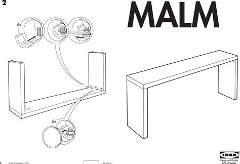 Ikea Malm Occasional Table 75 1 4x28 7 8 Assembly Instruction
