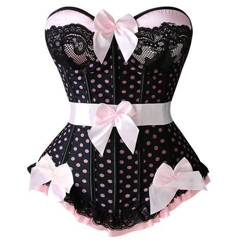 Pin Up Polka Dot Underwire Corset N